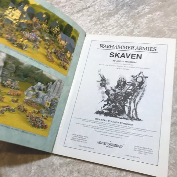 Retro Games Workshop Warhammer Fantasy Armies Skaven Book 1993 Edition GUC 0135 - Picture 11 of 12